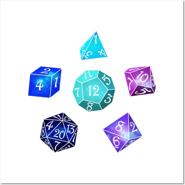 Neon dice Wall Art by maryallen138